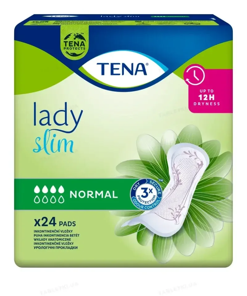 Absorbante pentru incontinență Lady Slim Normal, 24 bucăți, Tena  — preț și oferte