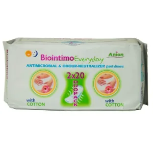 Absorbante zilnice Biointimo Everyday, 2 x 20 bucăți, Denticare-Gate Kft