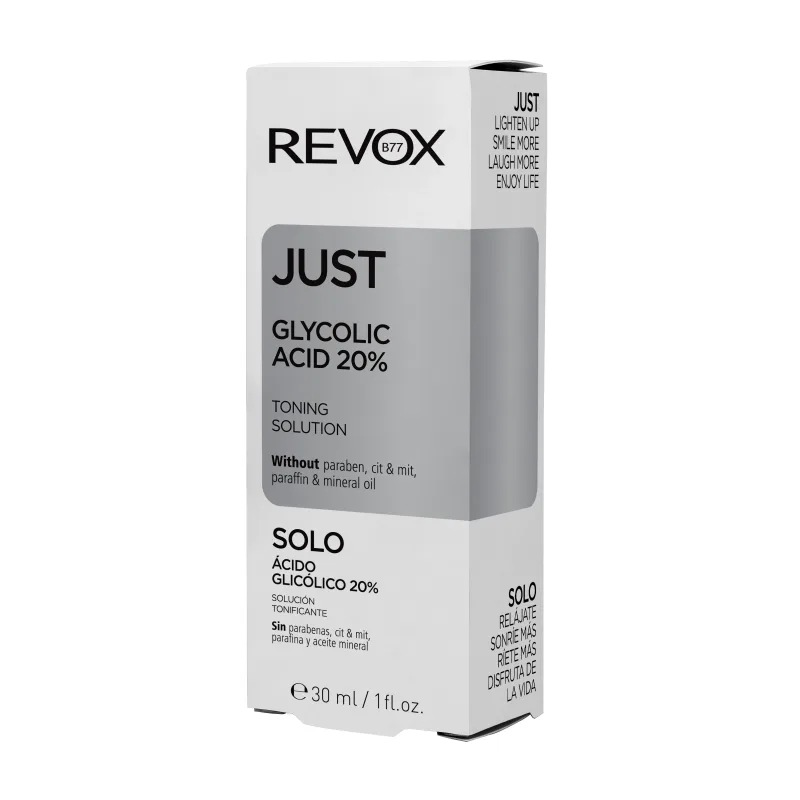 Acid glicolic Just Glycolic Acid 20%, 30 ml, Revox — preț și oferte