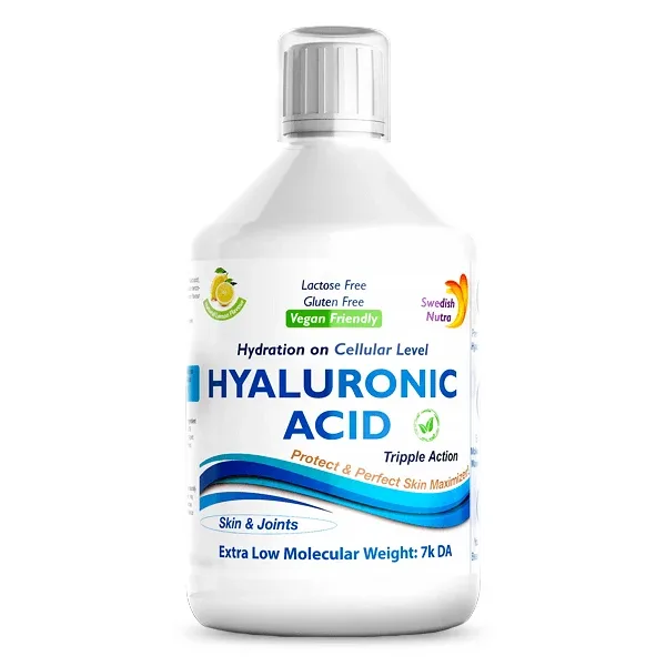 Acid Hialuronic Lichid 100Mg Super Concentrat, 500ml, Swedish Nutra — preț și oferte