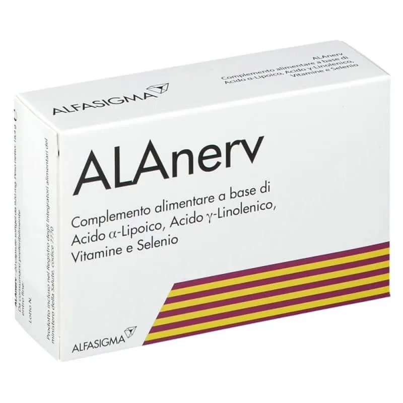 Alanerv, supliment alimentar pentru sistemul nervos, 20 capsule moi, Alfasigma — preț și oferte