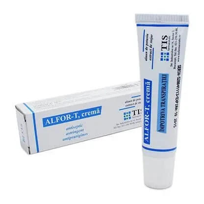 Alfor-T cremă împotriva transpirației picioarelor, 20 ml, Tis Farmaceutic — preț și oferte
