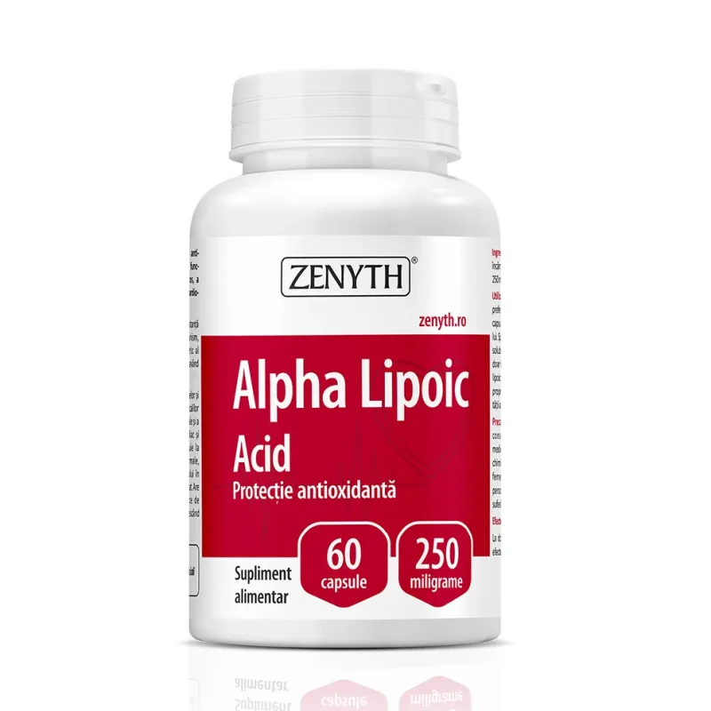 Alpha Lipoic Acid, 60 capsule, Zenyth — preț și oferte