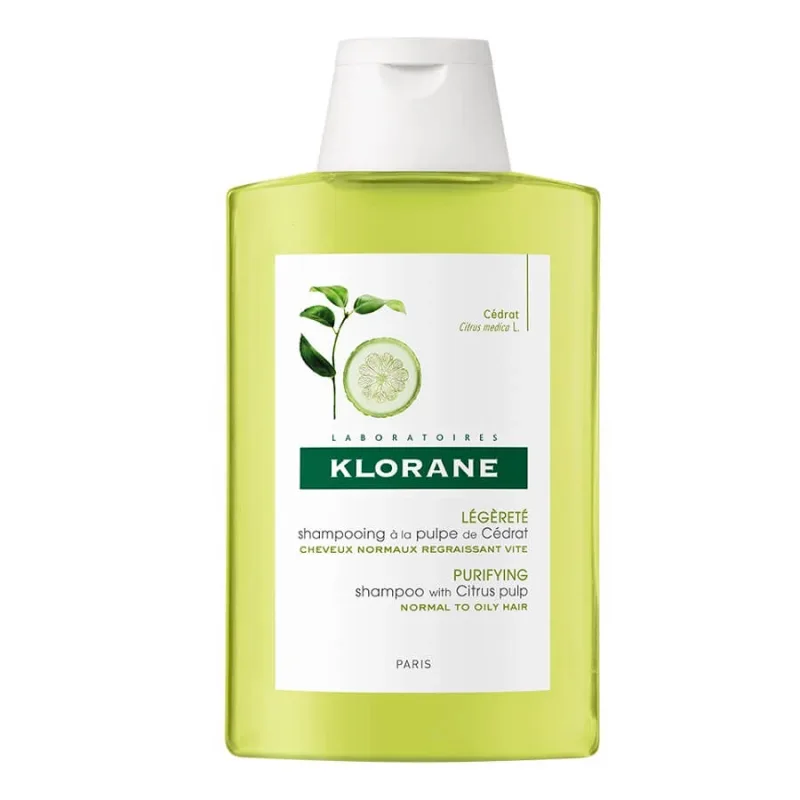 Șampon cu pulpă de citrice pentru păr cu tendință de îngrășare, 200 ml, Klorane — preț și oferte