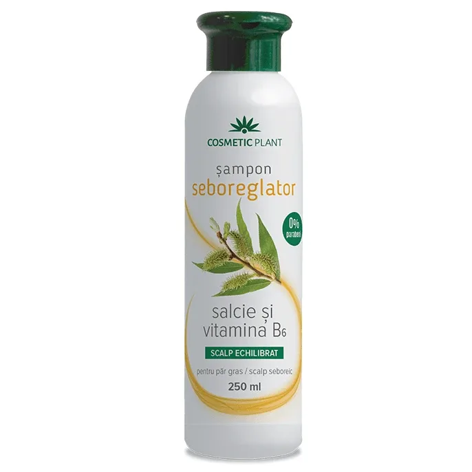 Șampon seboreglator cu sălcie și complex de vitamine B, 250 ml, Cosmetic Plant — preț și oferte