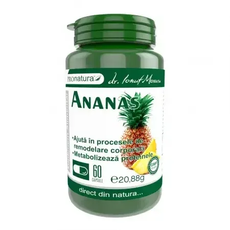 Ananas, 60 capsule, Pro Natura — preț și oferte