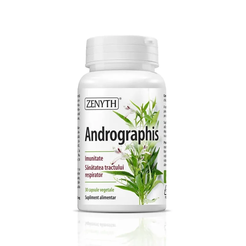 Andrographis 386 mg, 30 capsule vegetale, Zenyth — preț și oferte