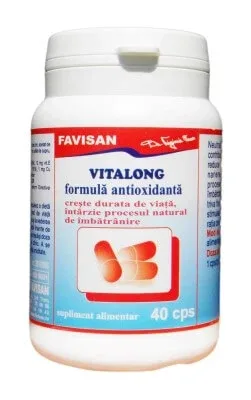 Antioxidant Vitalong (B054), 40 capsule, Favisan — preț și oferte