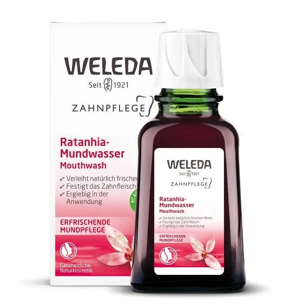Apă de gură cu ratanhia, 50 ml, Weleda — preț și oferte