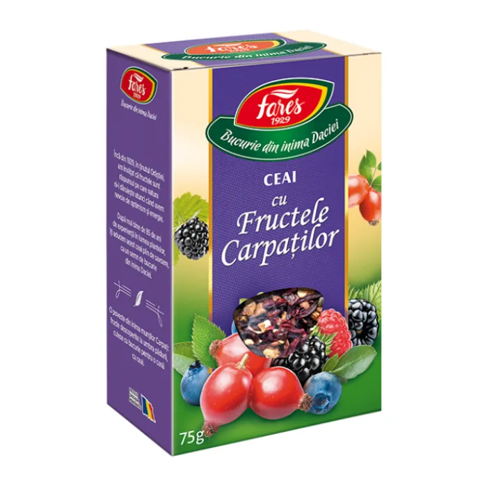 Ceai Fructele Carpatilor, 75g, Fares — preț și oferte