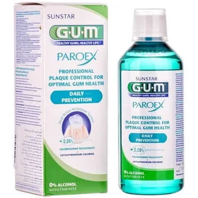 Apă de gură Paroex prevenție zilnică, 500 ml, Sunstar Gum — preț și oferte