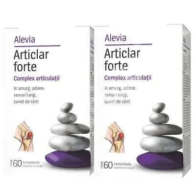 Articlar forte, 60 comprimate, Alevia (1+1 pret special) — preț și oferte