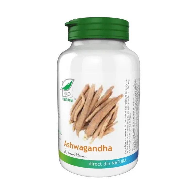 Ashwagandha, 40 capsule, Pro Natura — preț și oferte