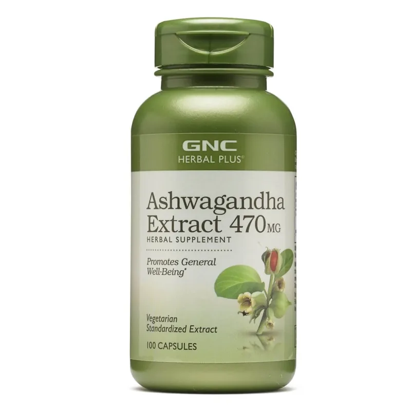 Ashwagandha 470 mg, 100 capsule, GNC — preț și oferte