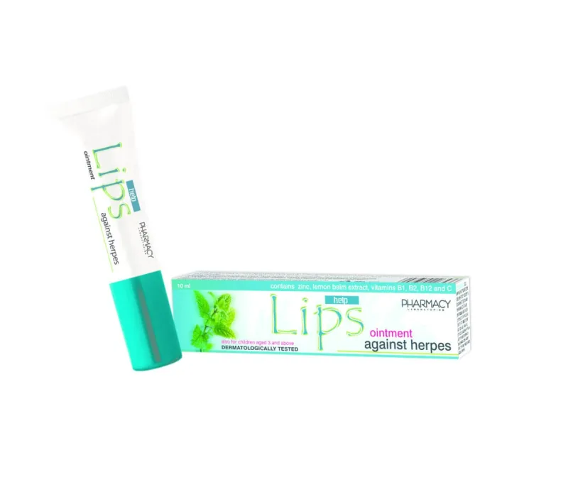 Balsam de buze tip unguent impotriva herpesului, 10 ml, Pharmacy Laboratoires — preț și oferte