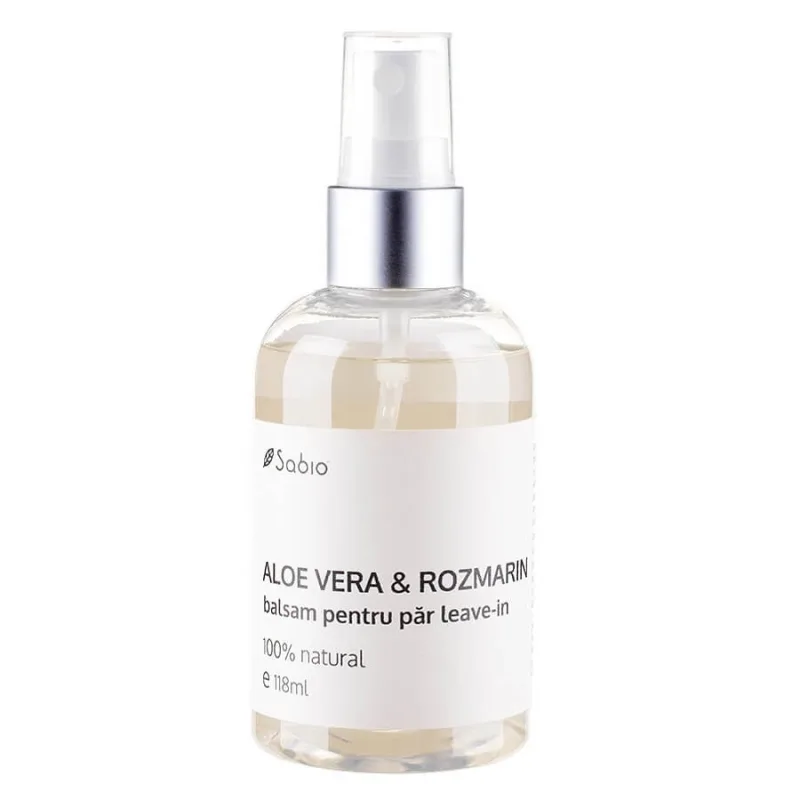 Balsam pentru par natural leave-ln cu aloe vera și rozmarin, 118 ml, Sabio — preț și oferte