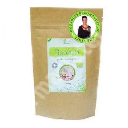 Baobab pulbere ecologica, 125 g, Obio — preț și oferte