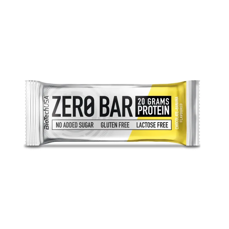 Baton proteic Chocolate Banana Zero Bar, 50g, BioTechUSA — preț și oferte