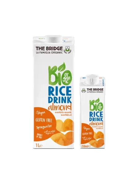Bautura Bio din Orez cu Migdale fara gluten, 1 L, The Bridge — preț și oferte