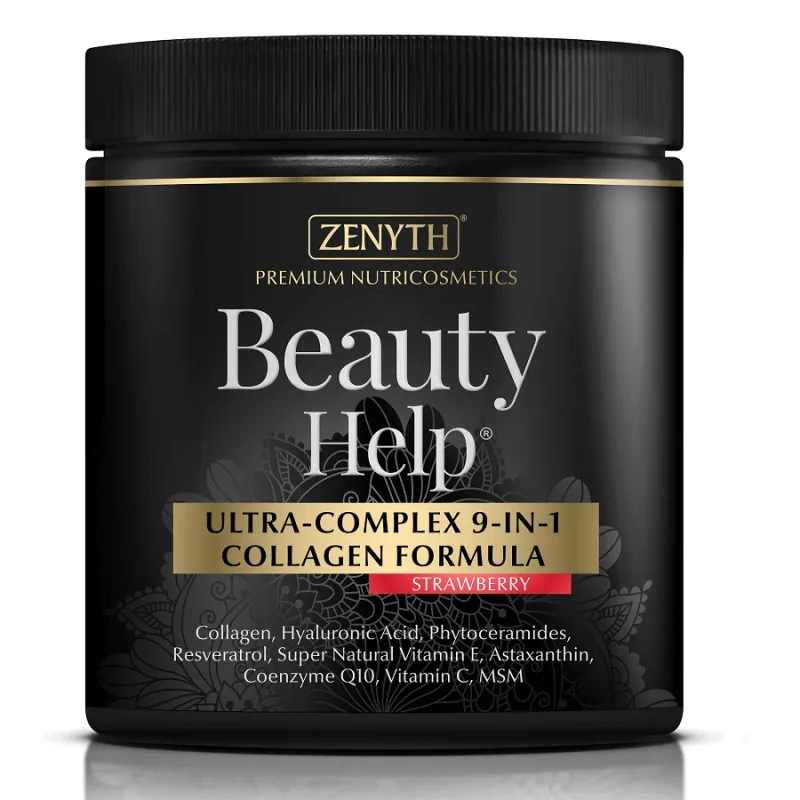 Beauty Help Ultra-Complex 9-în-1 Collagen Formula cu aromă de căpșuni, 300 g, Zenyth — preț și oferte