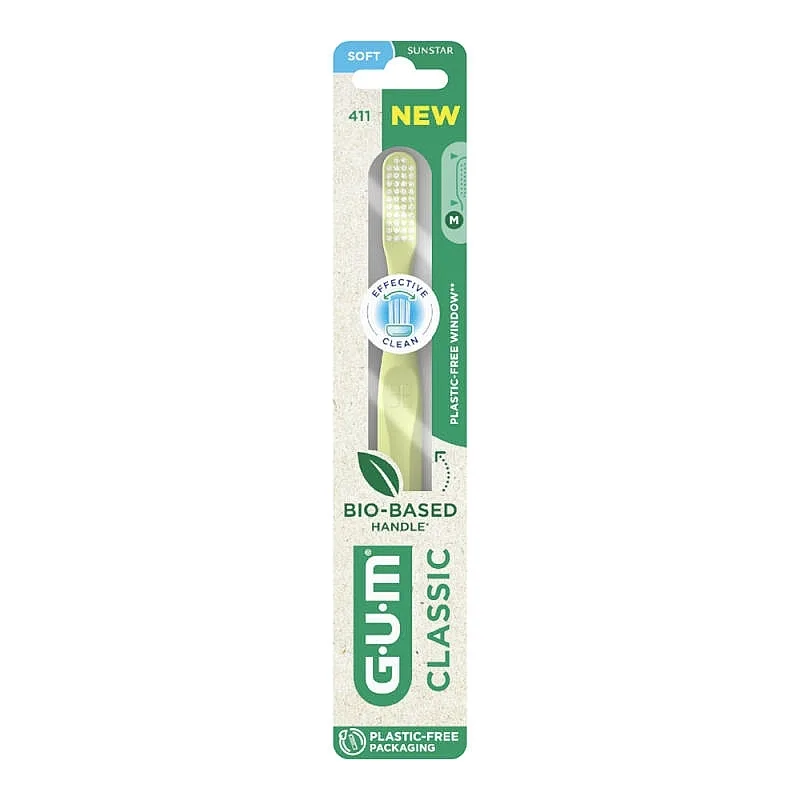 Periuta de dinti, Classic Soft M, 411, culori variate, Sunstar Gum — preț și oferte