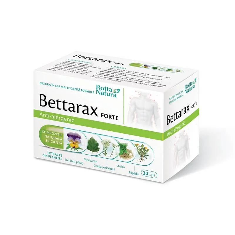 Bettarax Forte, 30 capsule, Rotta Natura — preț și oferte