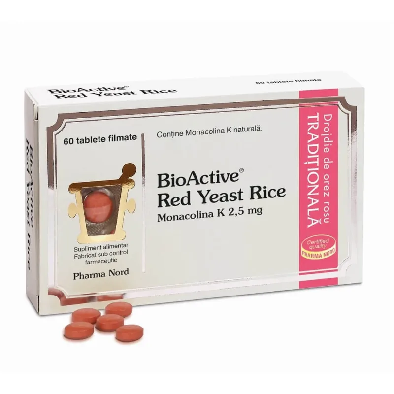 Bio Active Red Yeast Rice, 60 tablete filmate, Pharma Nord — preț și oferte