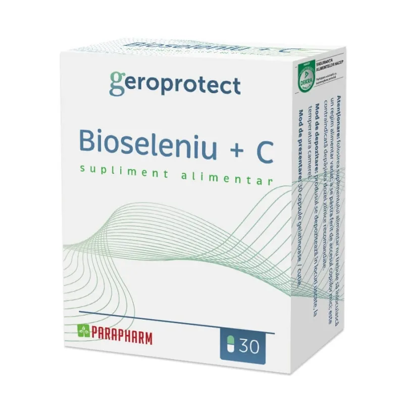 Bioseleniu + Vitamina C, 30 capsule, Parapharm — preț și oferte