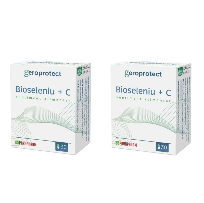 Bioseleniu + Vitamina C, 30 + 30 capsule, Parapharm — preț și oferte