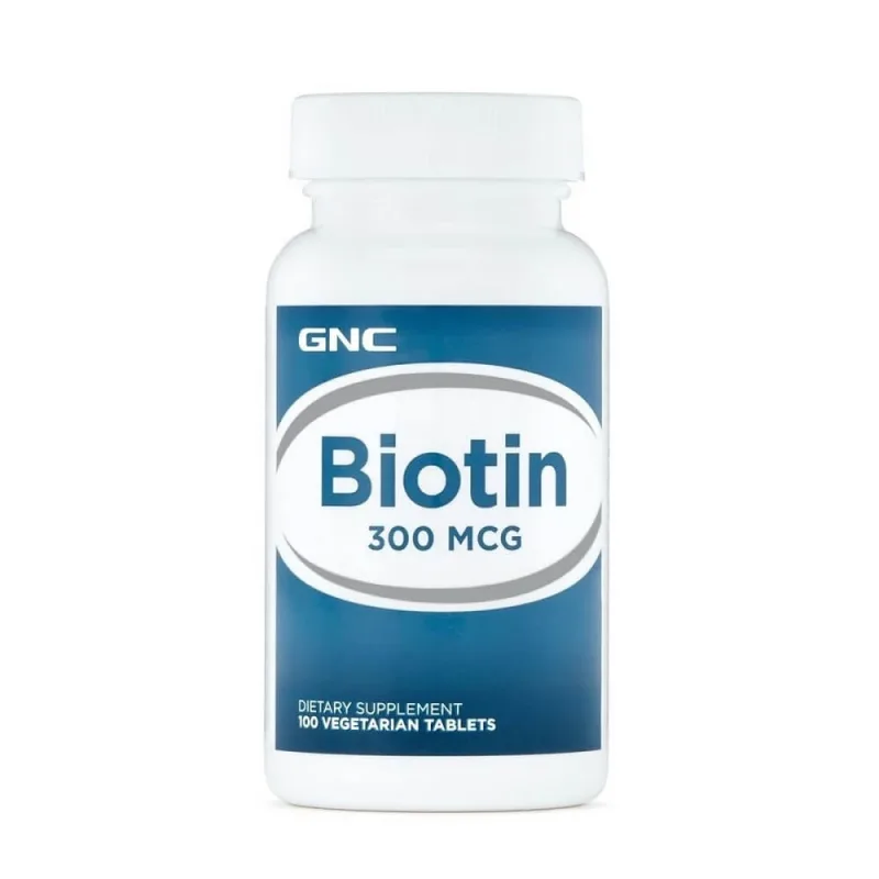 Biotina 300 mcg (255811), 100 tablete, GNC — preț și oferte