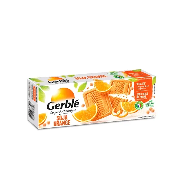 Biscuiti dietetici cu soia si portocale, 280g, Gerble Nutrition & Sante — preț și oferte