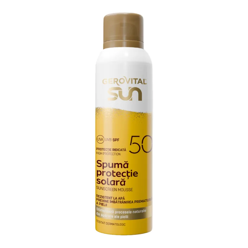 Spuma protectie solara SPF50 Sun, 150 ml, Gerovital FARMEC — preț și oferte