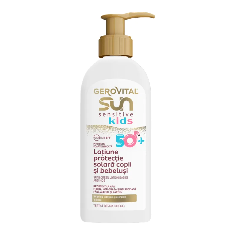 Lotiune protectie solara SPF50+ Sensitive Kids Sun, 200 ml, Gerovital FARMEC — preț și oferte