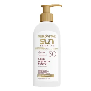 Lapte protectie solara SPF50 Sensitive Sun, 200 ml, Gerovital