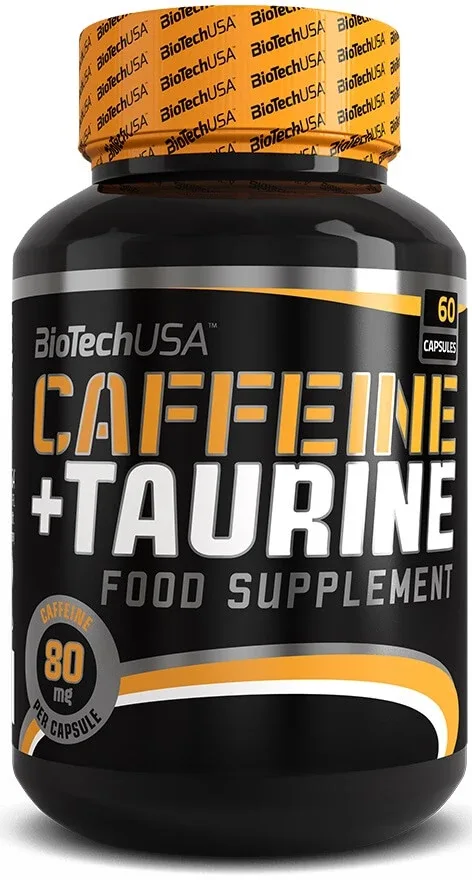 Caffeine + Taurine 80 mg, 60 capsule, Biotech USA — preț și oferte