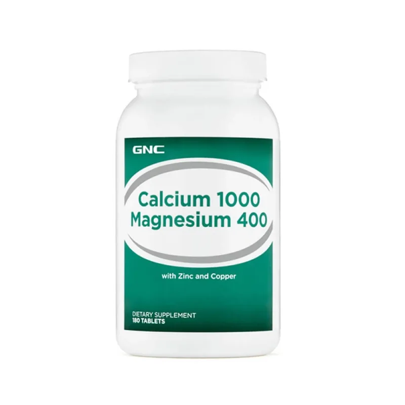 Calciu 1000 mg și Magneziu 400 mg (961767), 180 tablete, GNC — preț și oferte