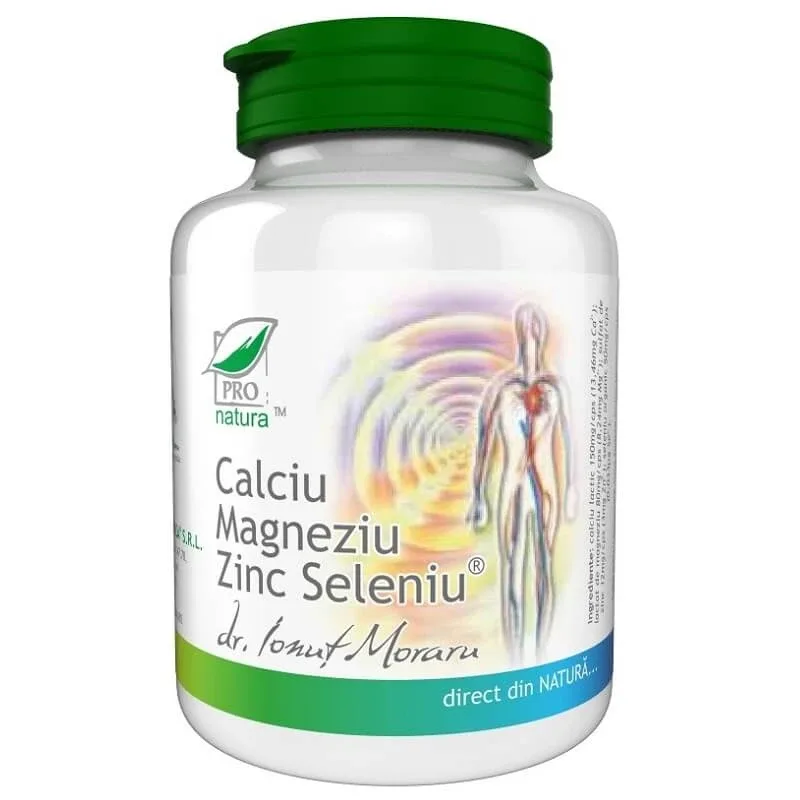 Calciu, Magneziu, Zinc, 150 capsule, Pro Natura — preț și oferte