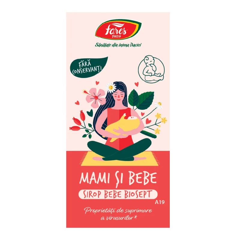 Mami si bebe, sirop Biosept, 100ml, Fares — preț și oferte