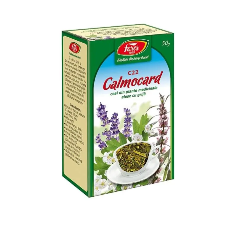 Ceai Calmocard, C22, 50 g, Fares — preț și oferte