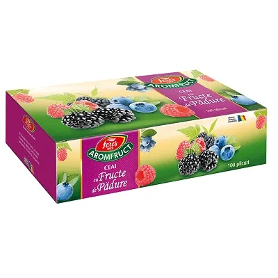 Ceai cu fructe de padure Aromfruct, 100 plicuri, Fares — preț și oferte