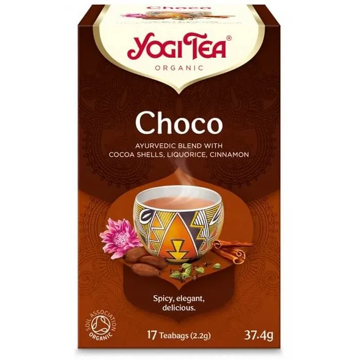Ceai ecologic cu coji de cacao, lemn dulce și scorțișoară Choco, 17 plicuri, Yogi Tea — preț și oferte