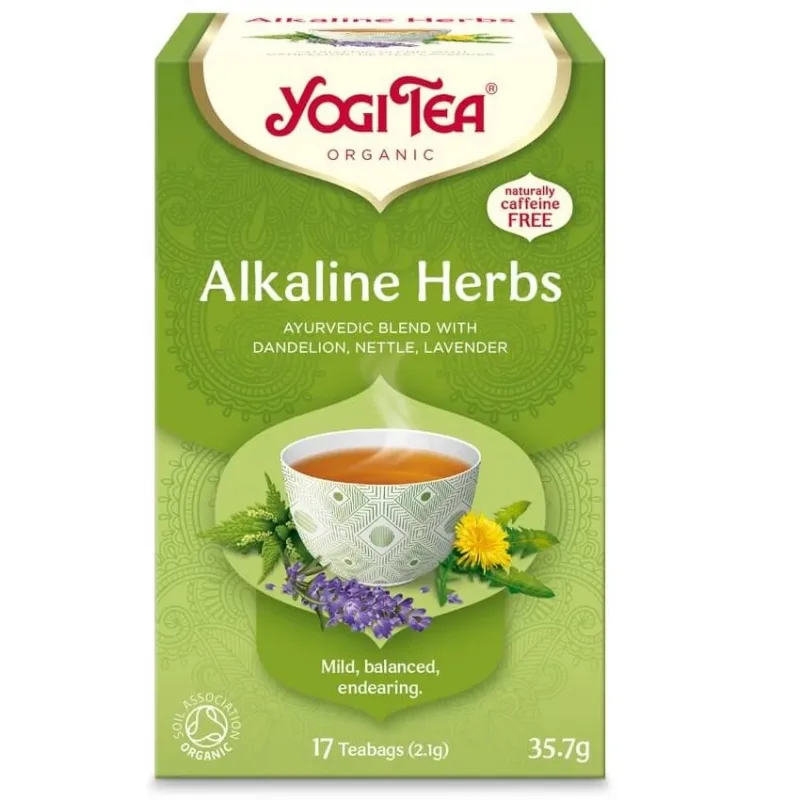Ceai ecologic din plante alcaline, 17 plicuri, Yogi Tea — preț și oferte