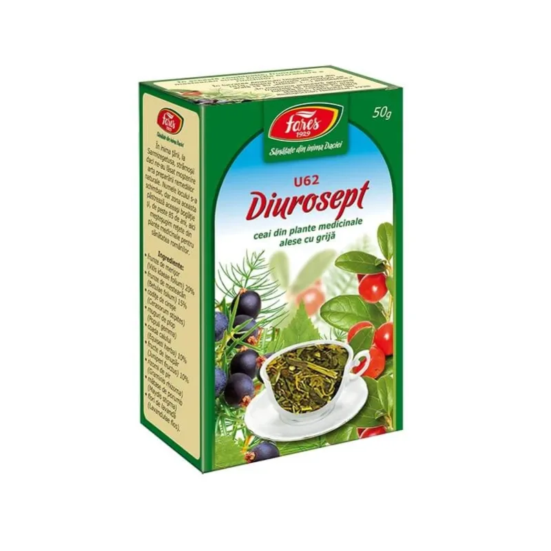 Ceai Diurosept, U62, 50 g, Fares — preț și oferte