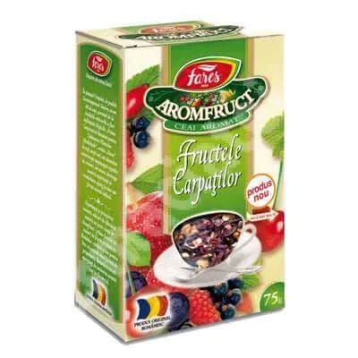 Ceai Fructele Carpatilor Aromafruct, 75 g, Fares — preț și oferte