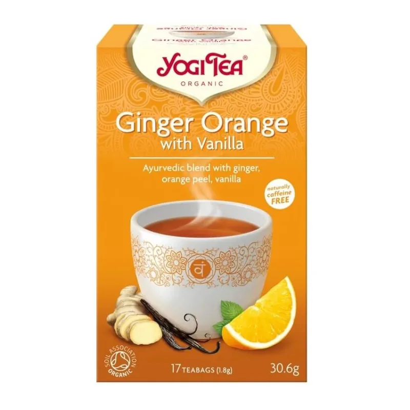 Ceai Ginger Orange, 17 plicuri, Yogi Tea — preț și oferte