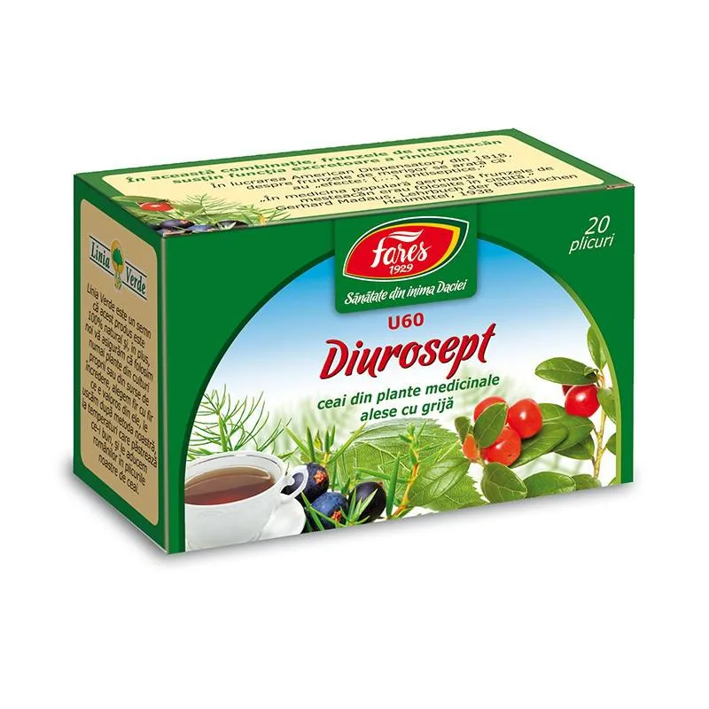 Ceai Diurosept, 20 pliculete, Fares — preț și oferte