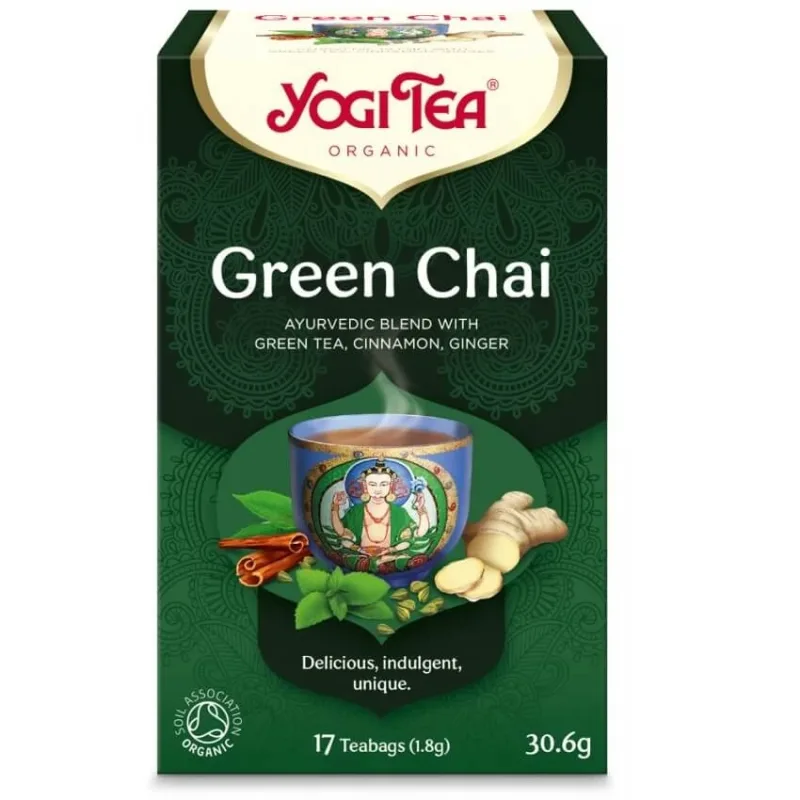 Ceai Green Chai, 17 plicuri, Yogi Tea — preț și oferte