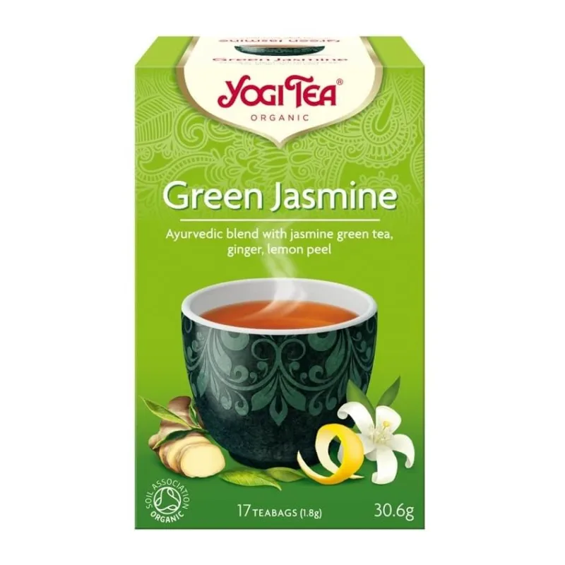 Ceai Green Jasmine, 17 plicuri, Yogi Tea — preț și oferte