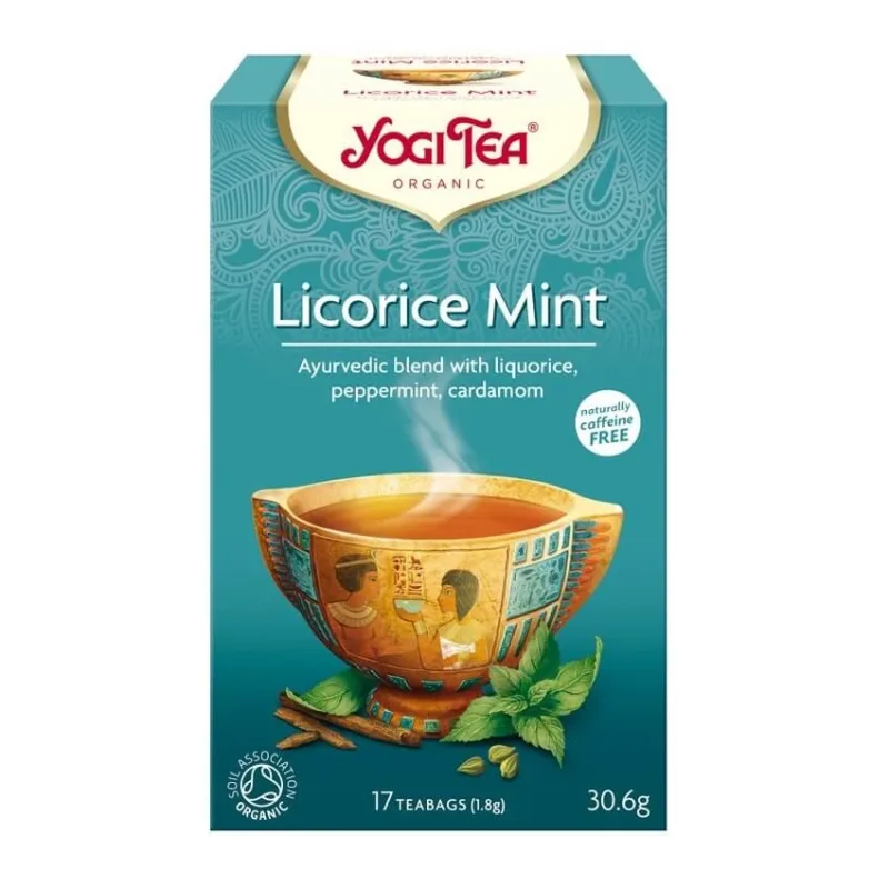 Ceai Licorice Mint, 17 plicuri, Yogi Tea — preț și oferte
