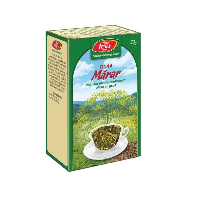 Ceai Mărar fructe, D144, 50 g, Fares — preț și oferte